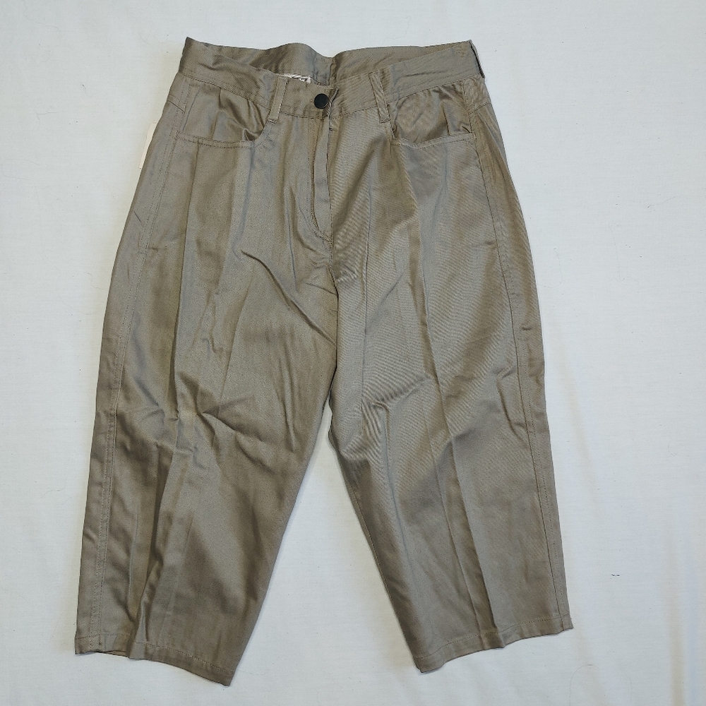 Vintage NWT High Waisted Tan Long Shorts, Womens 11